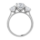 Platinum 1.80ct Round Brilliant Cut Laboratory Grown Diamond Three Stone Engagement Ring