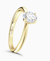 18ct Yellow Gold 2.09ct Oval Cut Laboratory Grown Diamond Solitaire Engagement Ring