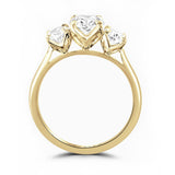 18ct Yellow Gold 1.94ct Oval Cut Laboratory Grown Diamond Three Stone Engagement Ring