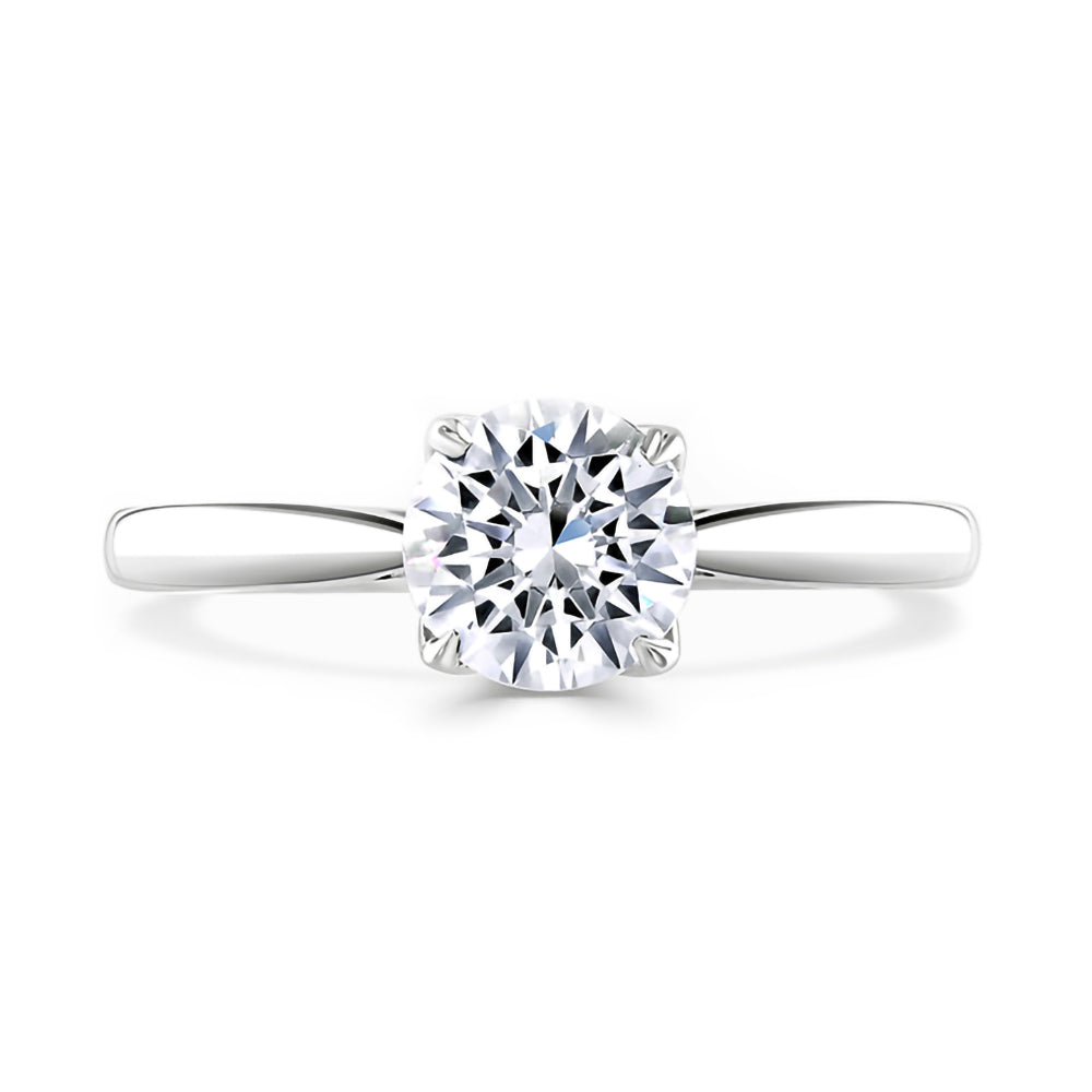 Platinum 1.00ct Round Brilliant Cut Laboratory Grown Diamond Solitaire Engagement Ring