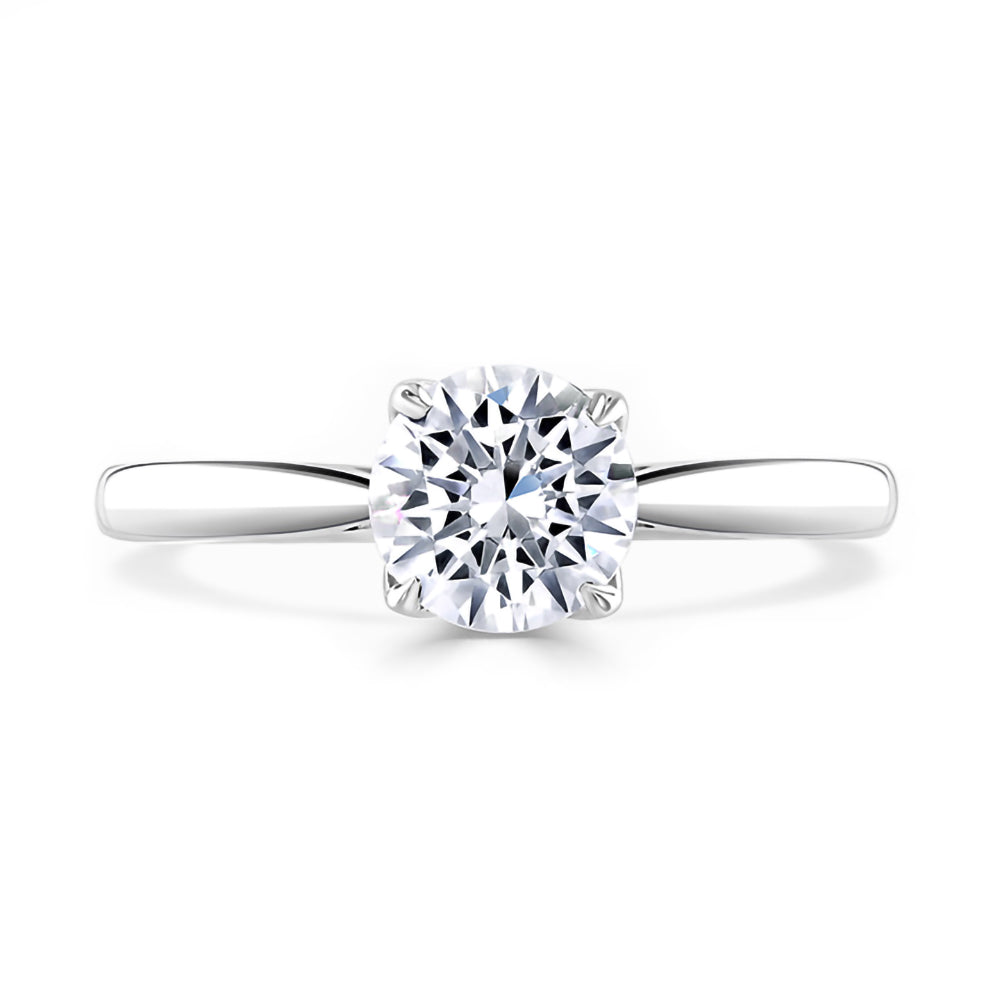 Platinum 2.03ct Round Brilliant Cut Laboratory Grown Diamond Solitaire Engagement Ring