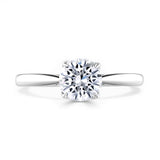 Platinum 2.03ct Round Brilliant Cut Laboratory Grown Diamond Solitaire Engagement Ring