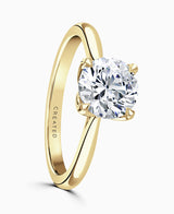 18ct Yellow Gold 1.51ct Round Brilliant Cut Laboratory Grown Diamond Solitaire Engagement Ring