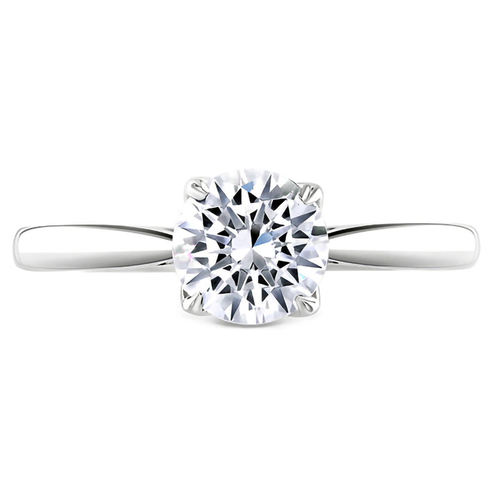 Platinum 1.01ct Round Brilliant Cut Laboratory Grown Diamond Solitaire Engagement Ring