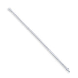 9ct White Gold 3.00ct Round Brilliant Cut Laboratory Grown Diamond Line Bracelet