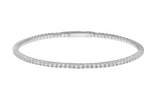 Diamonfire Silver Round Zirconia Bangle B5614