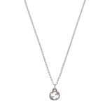 Gucci Interlocking Aureco Silver Necklace YBB45553500100U