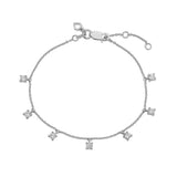 Diamonfire Silver Zirconia Drop Bracelet B5590