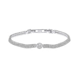 Diamonfire Silver Zirconia Tennis Bracelet B5476