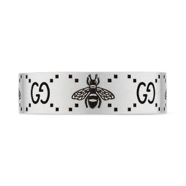 Gucci Signature Silver Bee Ring YBC728389001