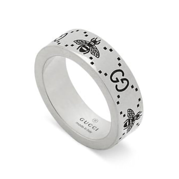 Gucci Signature Silver Bee Ring YBC728389001