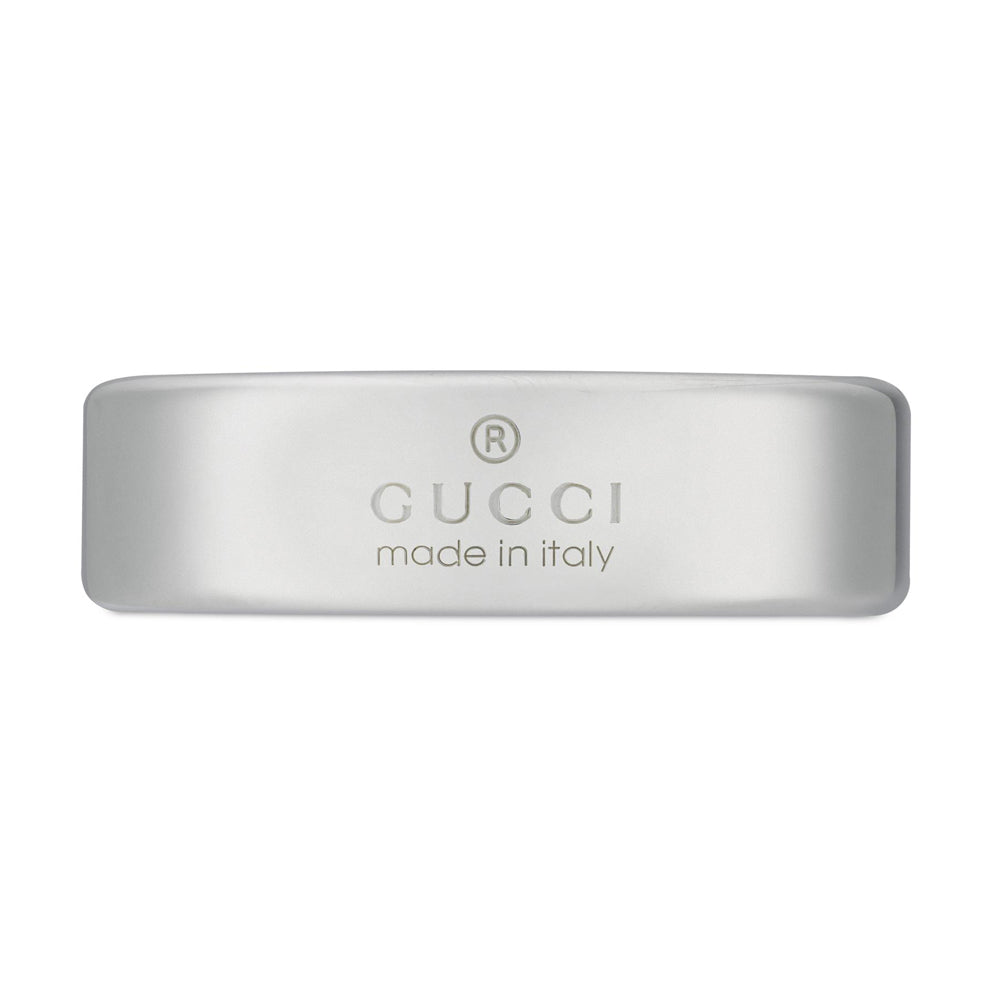Gucci Tag Silver 6mm Ring YBC774052001