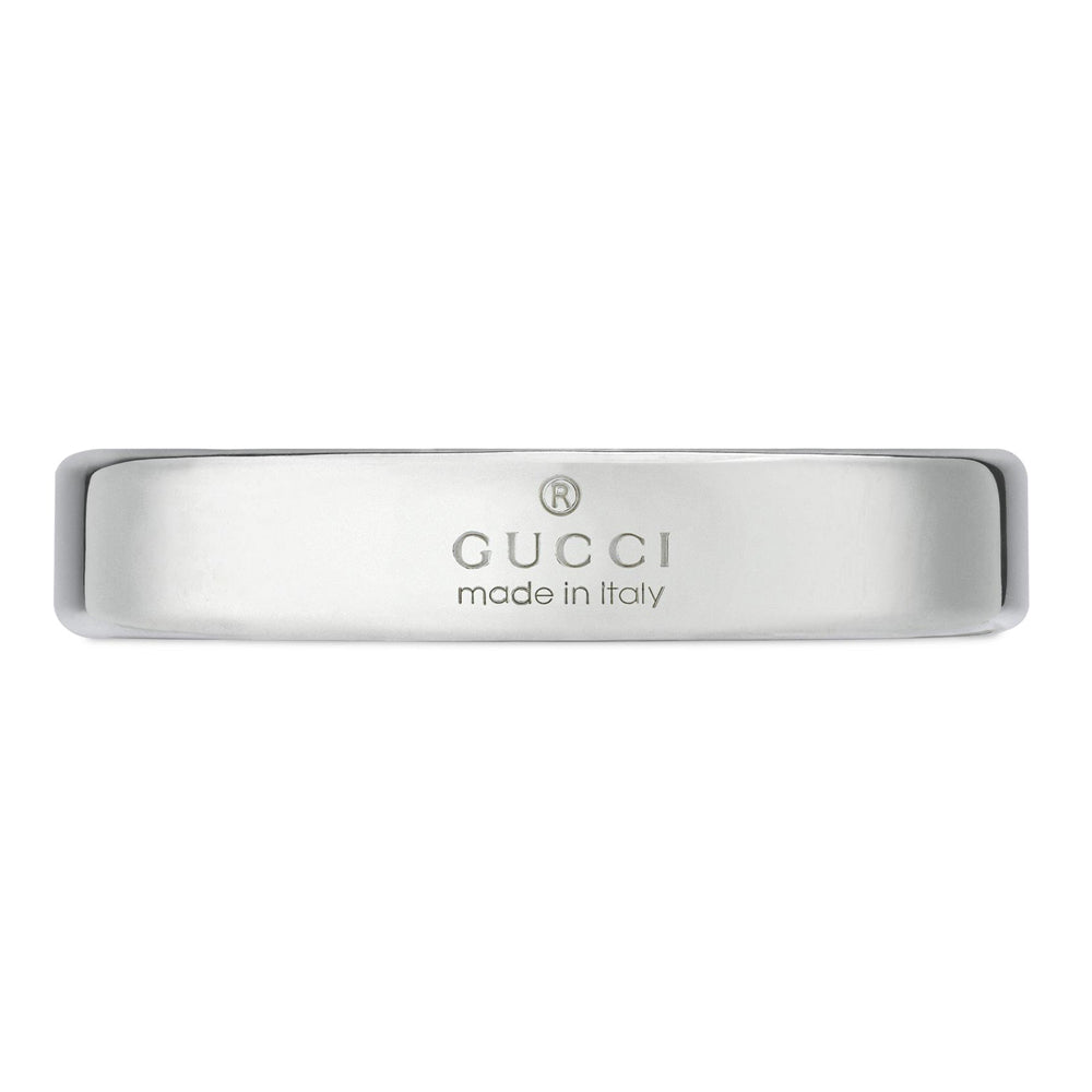 Gucci Tag Silver 4mm Ring YBC774049001 - Main Image