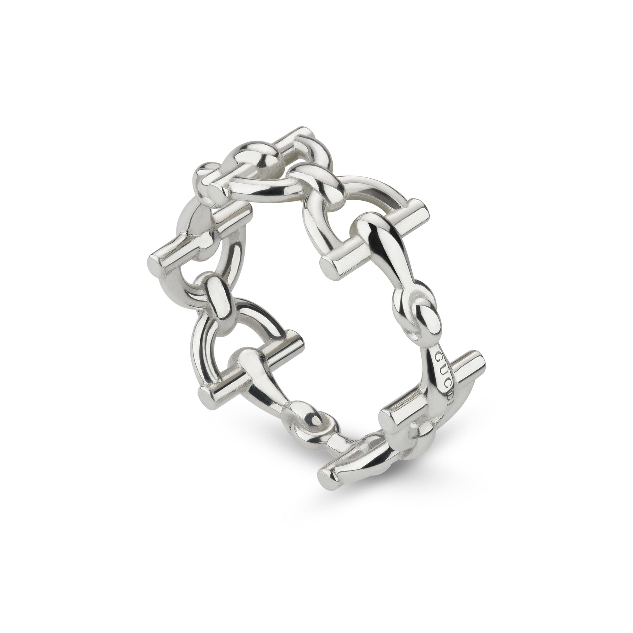 Gucci Staffa Silver Ring YBC875947001