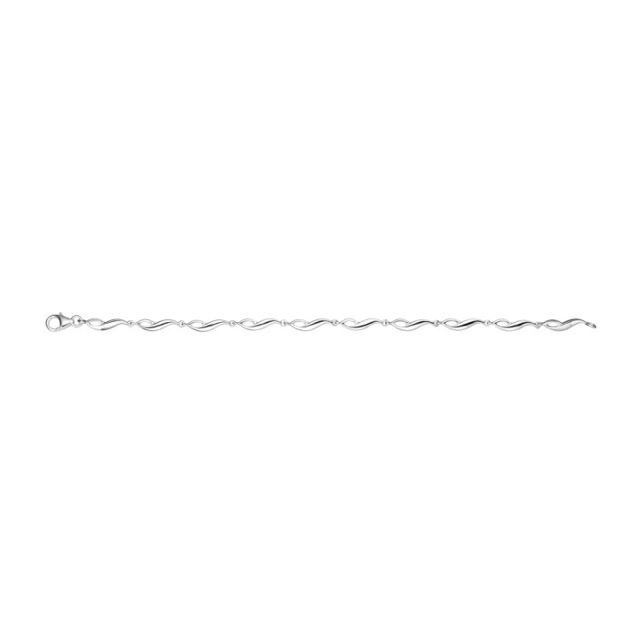 Silver Twisted Link Bracelet B4029