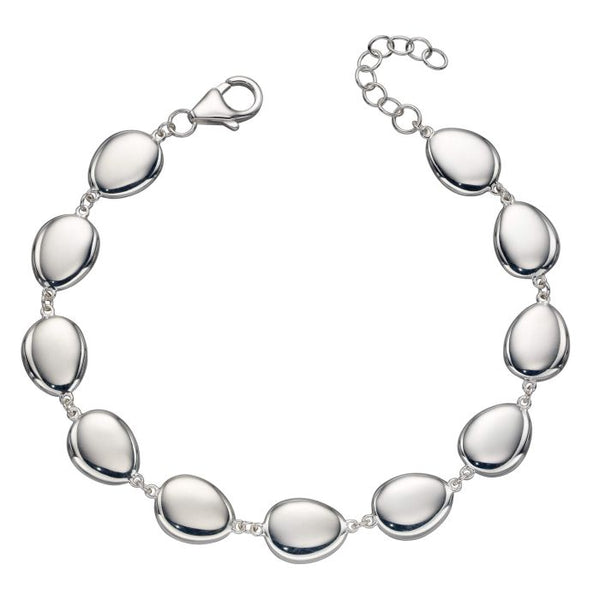 Silver Organic Pebble Bracelet B5264