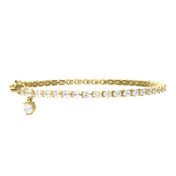 Diamonfire Zirconia Gold Plated Tennis Bracelet B5471