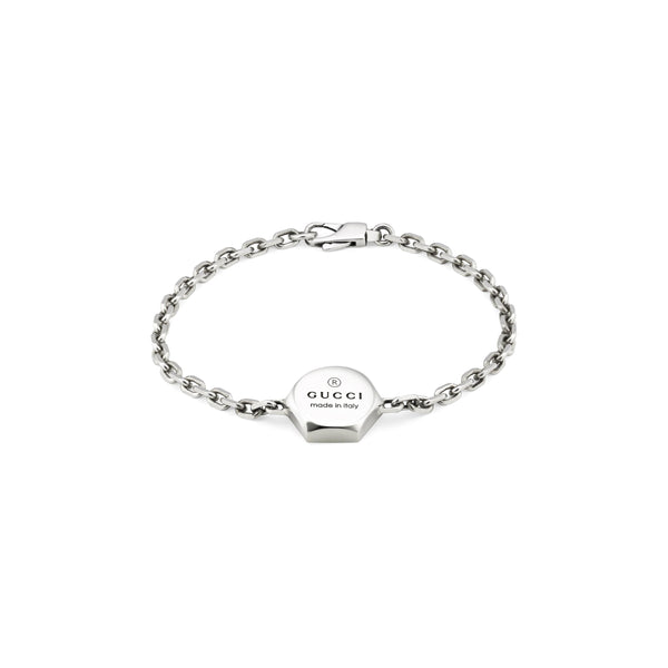 Gucci Trademark Silver Hexagonal Bracelet YBA779169001