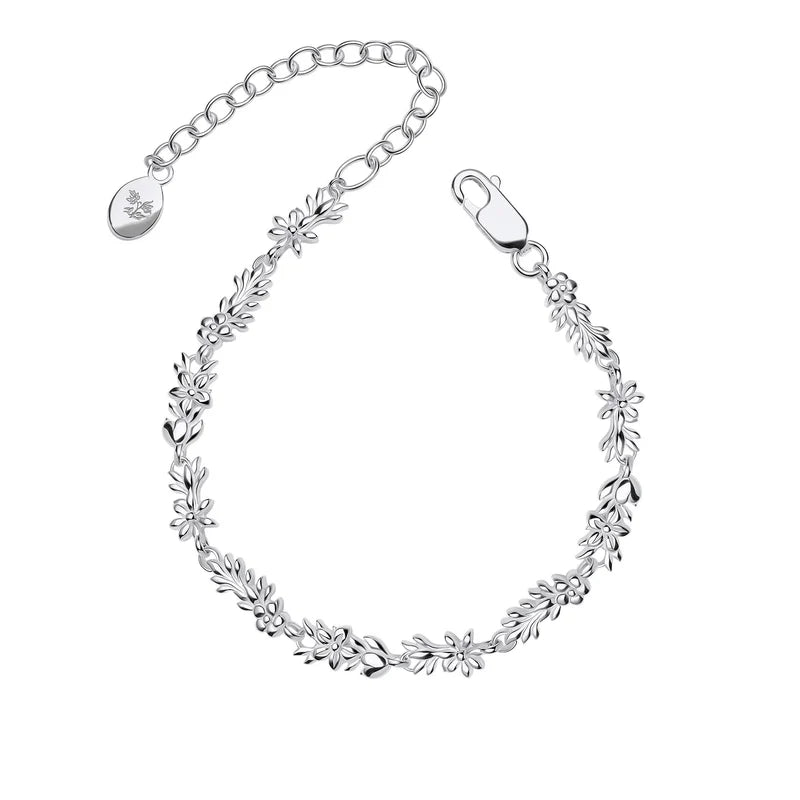 Silver Flower Bracelet B5583