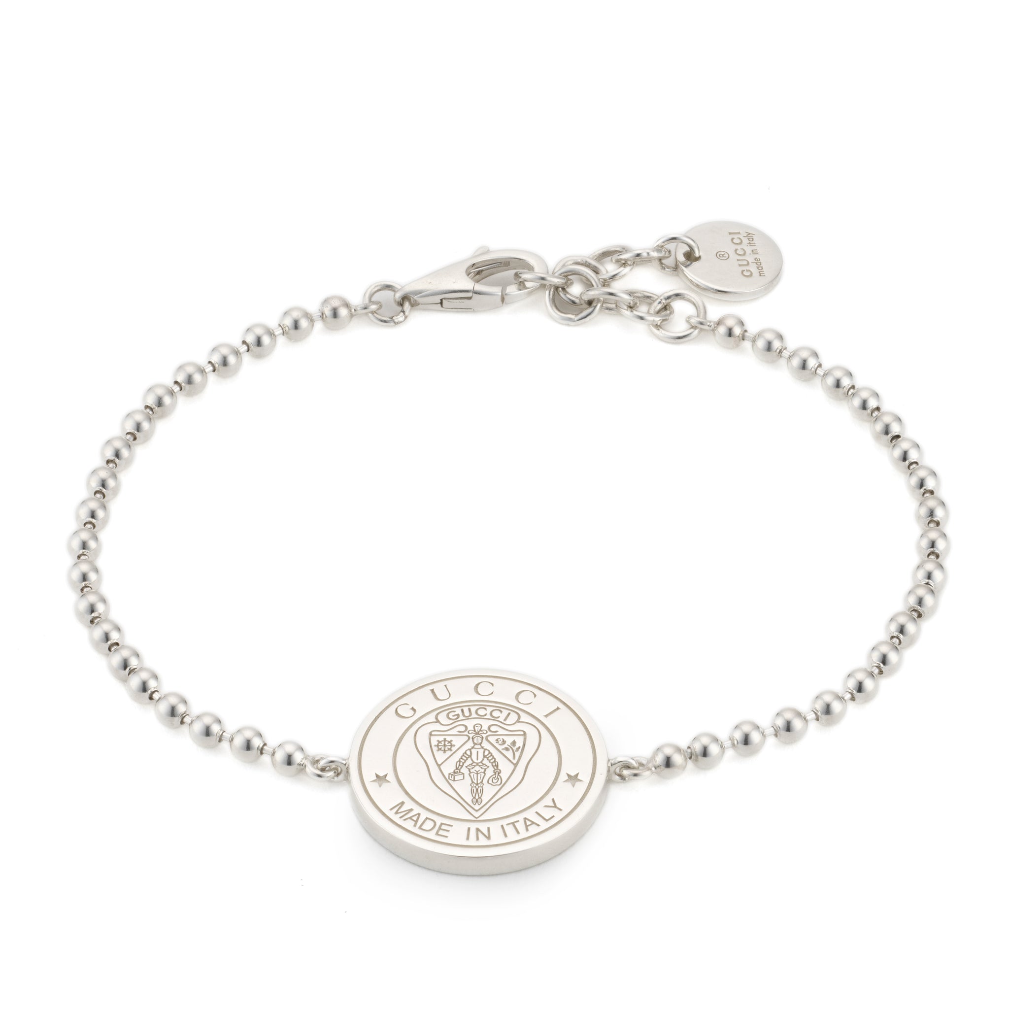 Gucci Crest Silver Boule Bracelet YBA874248001