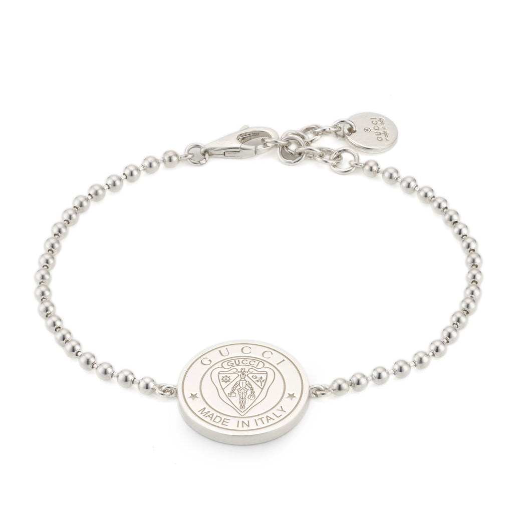 Gucci Crest Silver Boule Bracelet YBA874248001