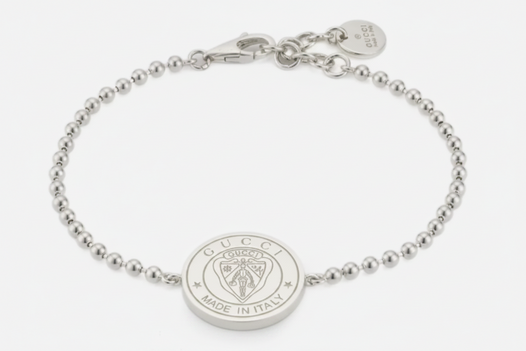 Gucci Crest Silver Boule Bracelet YBA874248001