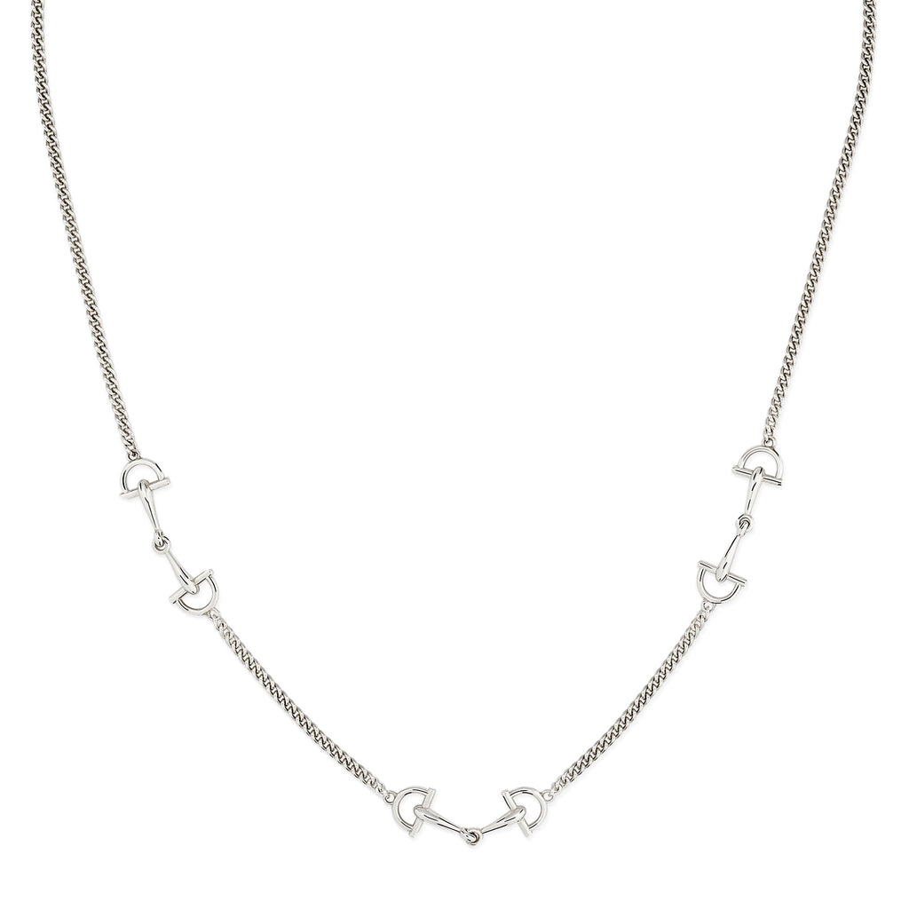 Gucci Staffa Silver Necklace YBB87589500100U