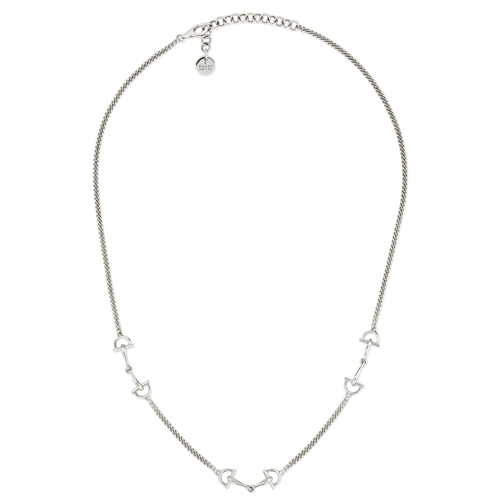 Gucci Staffa Silver Necklace YBB87589500100U