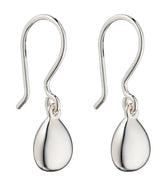 Silver Pebble Hook Earrings E5697