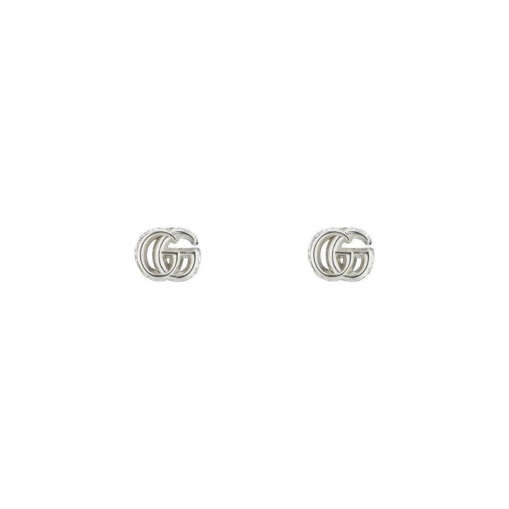 Gucci GG Marmont Silver Stud Earrings YBD77075800100U