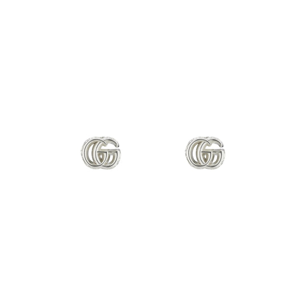 gucci gg marmont silver stud earrings