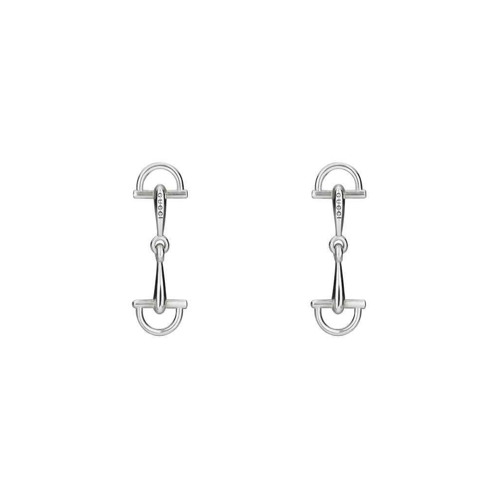 Gucci Staffa Silver Drop Earrings YBD87589900100U