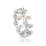 Clogau Silver And 9ct Rose Gold Royal Crown Ring 3SRCSR