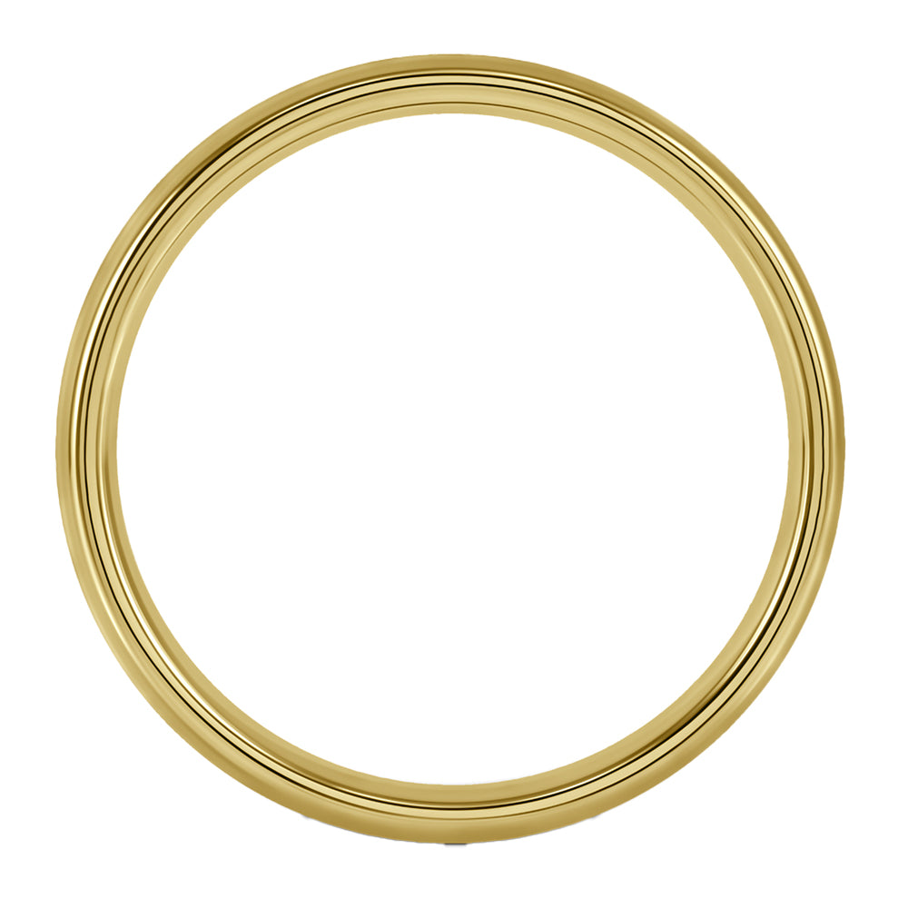 18ct Yellow Gold 5mm Light Court Gents Wedding Ring