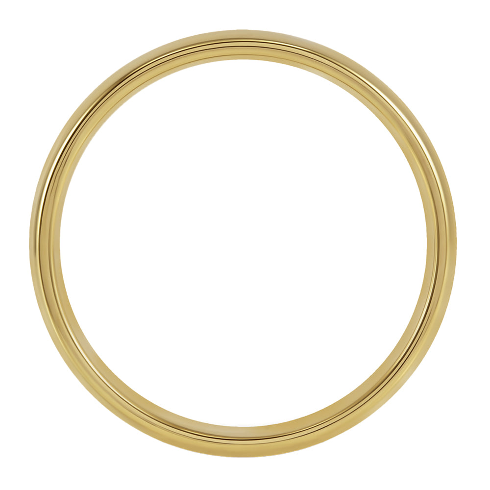 18ct Yellow Gold 6mm Light Court Gents Wedding Ring