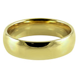 18ct Yellow Gold 6mm Light Court Gents Wedding Ring