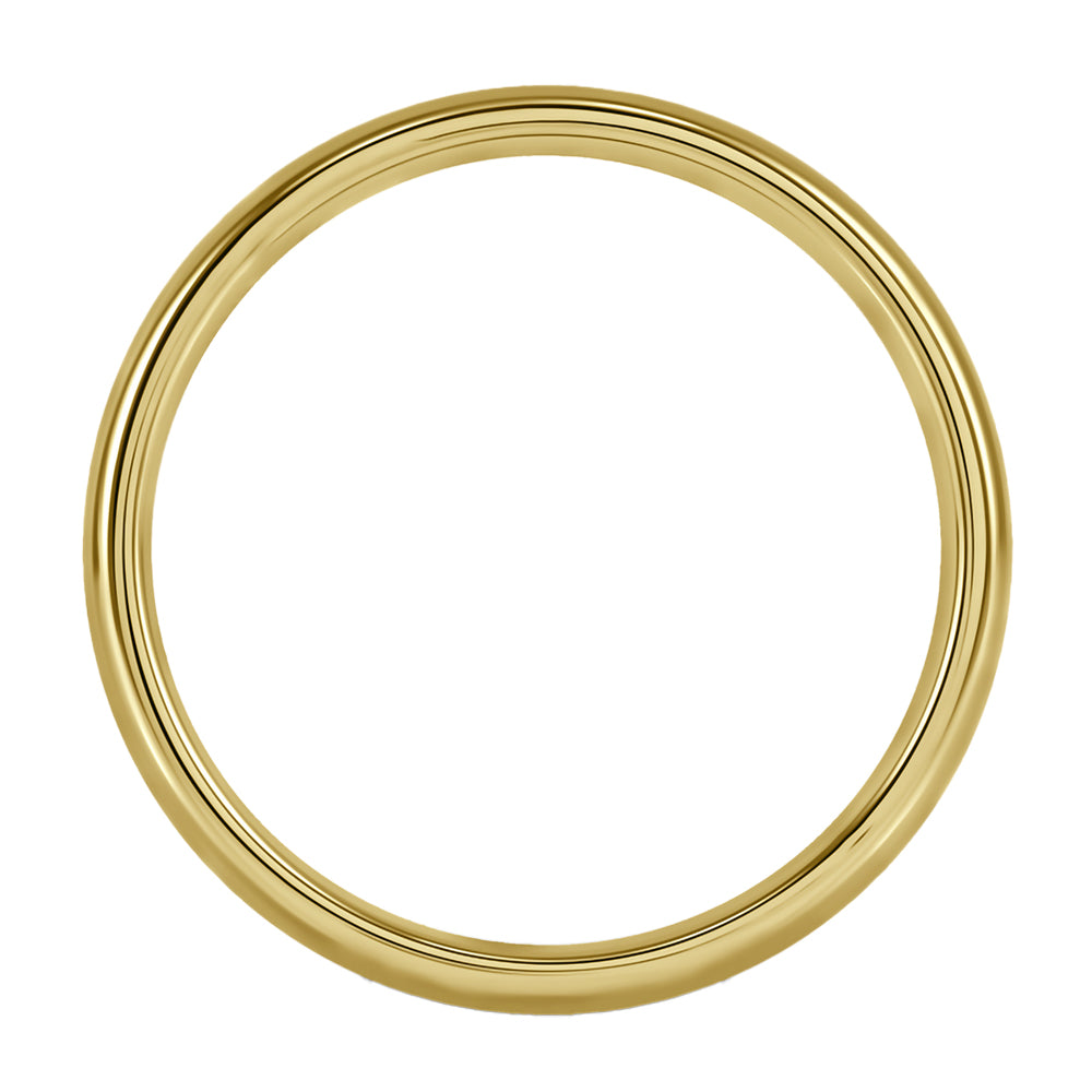 18ct Yellow Gold 4mm Light Court Gents Wedding Ring