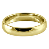 18ct Yellow Gold 4mm Light Court Gents Wedding Ring