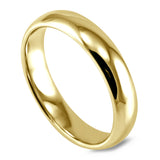 18ct Yellow Gold 4mm Light Court Gents Wedding Ring