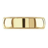 18ct Yellow Gold 6mm Medium Court Gents Wedding Ring