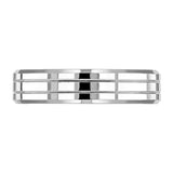Platinum 6mm Medium Court Gents Polished Wedding Ring
