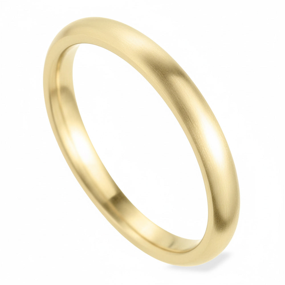18ct Yellow Gold 2.5mm Light Court Ladies Wedding Ring