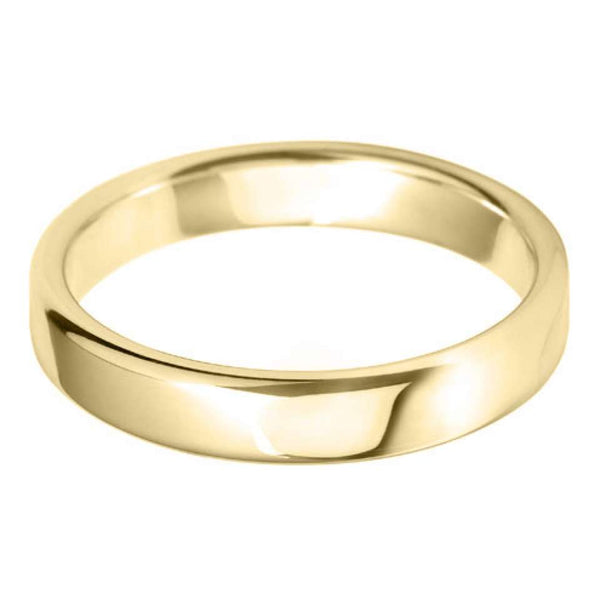 18ct Yellow Gold 4mm Classic Court Ladies Wedding Ring