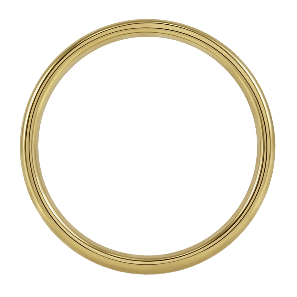 18ct Yellow Gold 3mm Light Court Ladies Wedding Ring