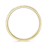 18ct Yellow Gold 0.11ct Round Brilliant Cut Diamond Grain Set Half Eternity Ring