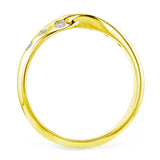 18ct Yellow Gold 0.09ct Diamond Set Wedding Band