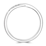 Platinum 0.07ct Diamond Set Ladies Wedding Ring