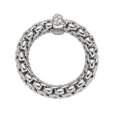 FOPE 18ct White Gold Vendome Flex-It 0.10ct Diamond Ring 55902AX_BB_B_XBX