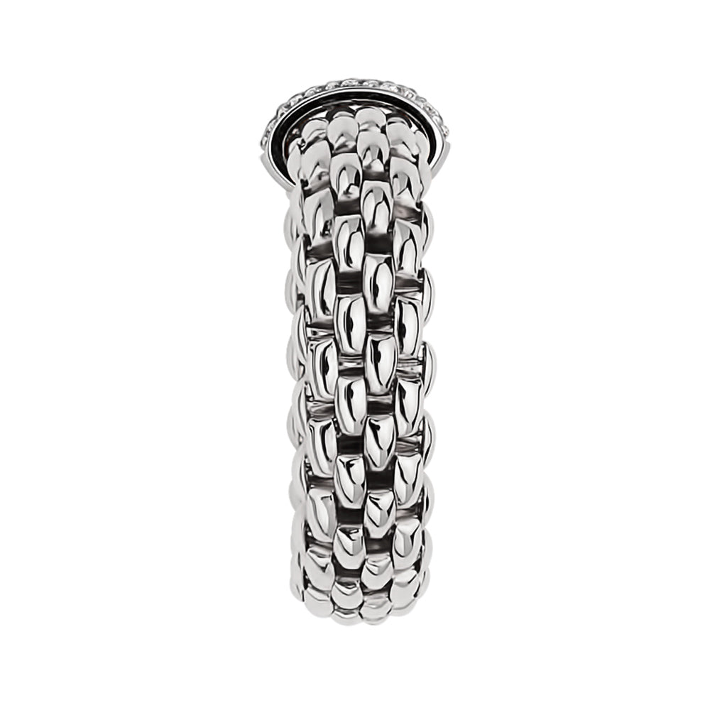 FOPE 18ct White Gold Vendome Flex-It 0.10ct Diamond Ring 55902AX_BB_B_XBX