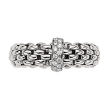 FOPE 18ct White Gold Vendome Flex-It 0.10ct Diamond Ring 55902AX_BB_B_XBX